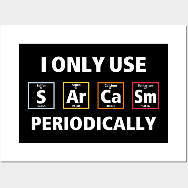 I Only Use Sarcasm Periodically Wall Art by foxredb